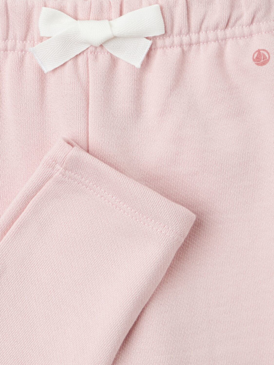Petit Bateau: 棉质运动裤 - 粉色 - kids-girls_1 | Luisa Via Roma