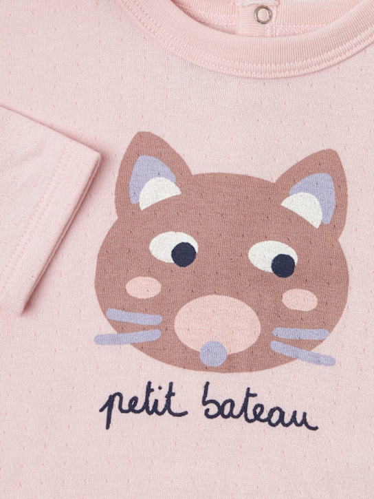 Petit Bateau: Printed cotton t-shirt - Rosa - kids-girls_1 | Luisa Via Roma