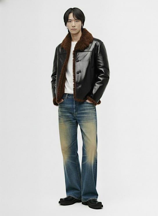 Diesel: Chaqueta de piel reversible - men_1 | Luisa Via Roma