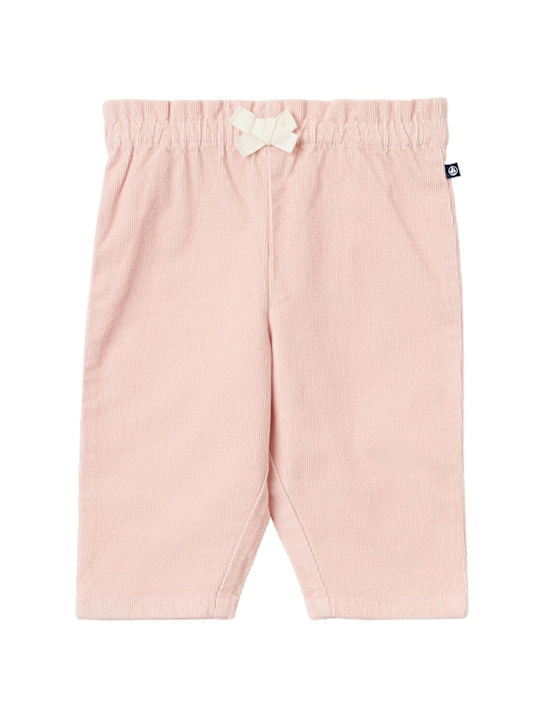 Petit Bateau: Cotton blend sweatpants - Rosa - kids-girls_0 | Luisa Via Roma