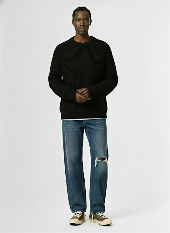 Laneus: Knit sweater - Nero/Black - men_1 | Luisa Via Roma