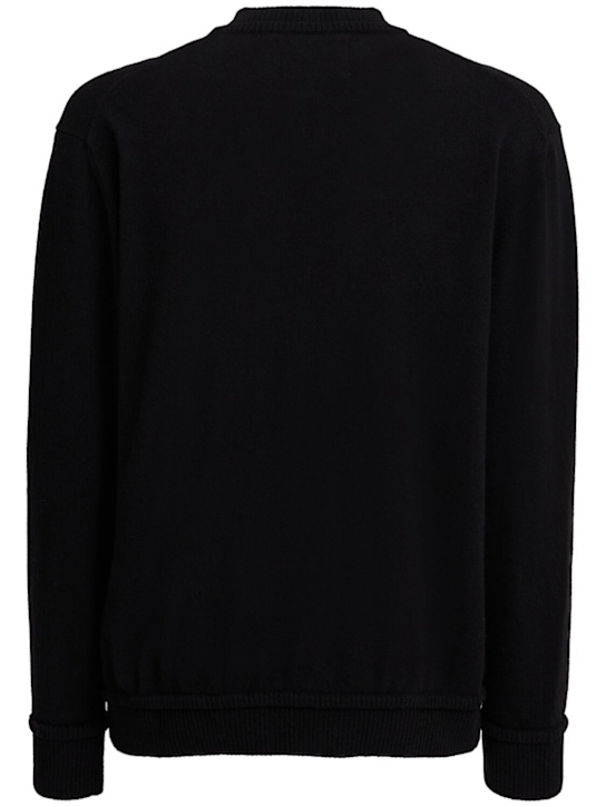 Seven Gauge: Wool & cashmere knit crewneck sweater - men_1 | Luisa Via Roma