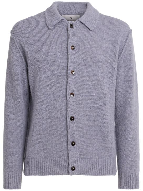 Seven Gauge: Alpaca blend overshirt - men_0 | Luisa Via Roma