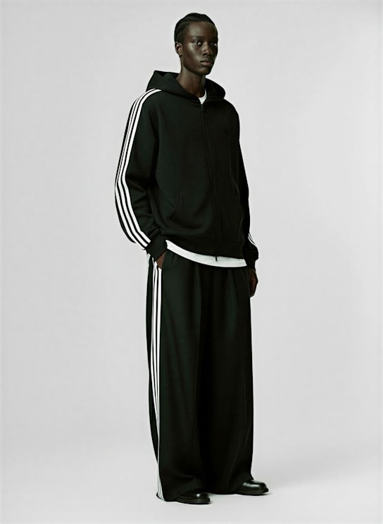 Y-3: Wire tech track top - Black - men_1 | Luisa Via Roma
