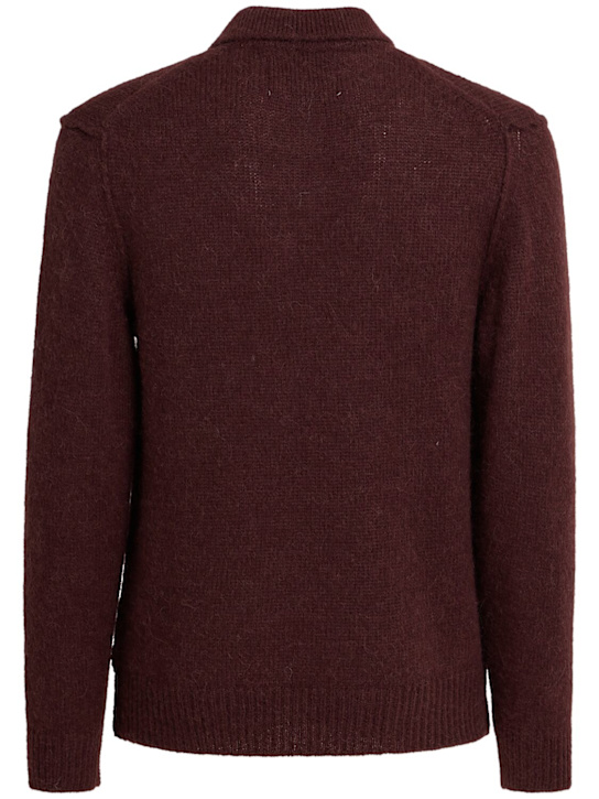 Seven Gauge: Alpaca blend knit polo - men_1 | Luisa Via Roma