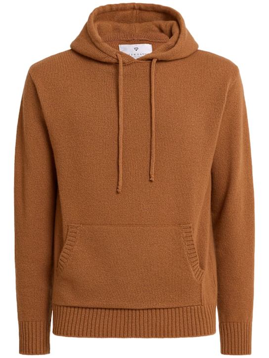 Seven Gauge: Hooded wool knit sweatshirt - men_0 | Luisa Via Roma