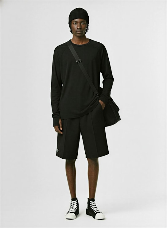 Y-3: Stretch tech long sleeve t-shirt - men_1 | Luisa Via Roma