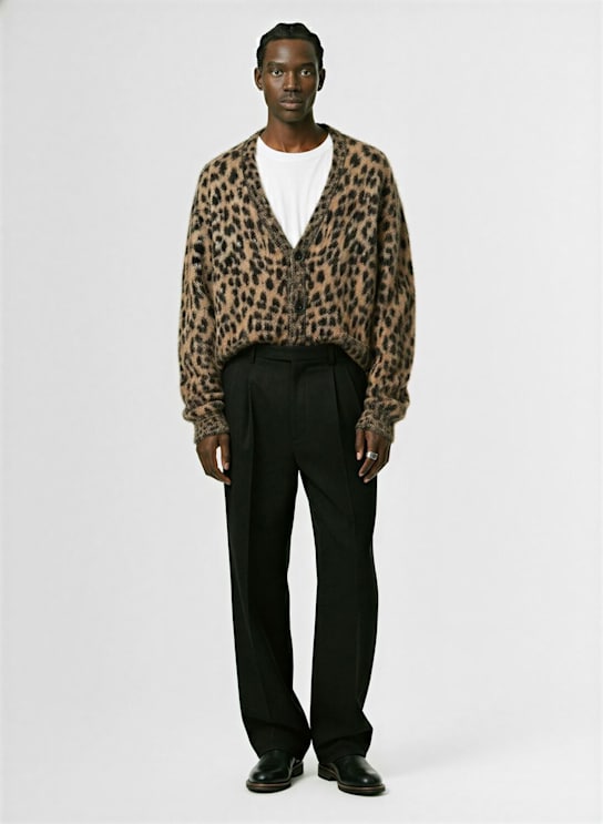 Laneus: Wool pants - Nero/Black - men_1 | Luisa Via Roma