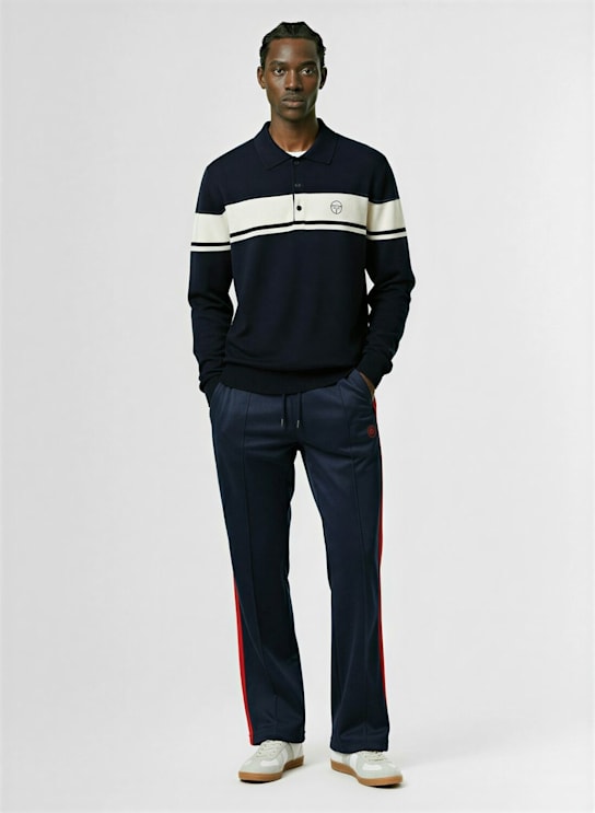 Sergio Tacchini: Damarindo l/s cotton knit polo - men_1 | Luisa Via Roma