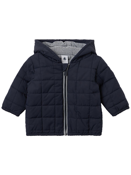 Petit Bateau: Poly jacket - Navy - kids-girls_0 | Luisa Via Roma