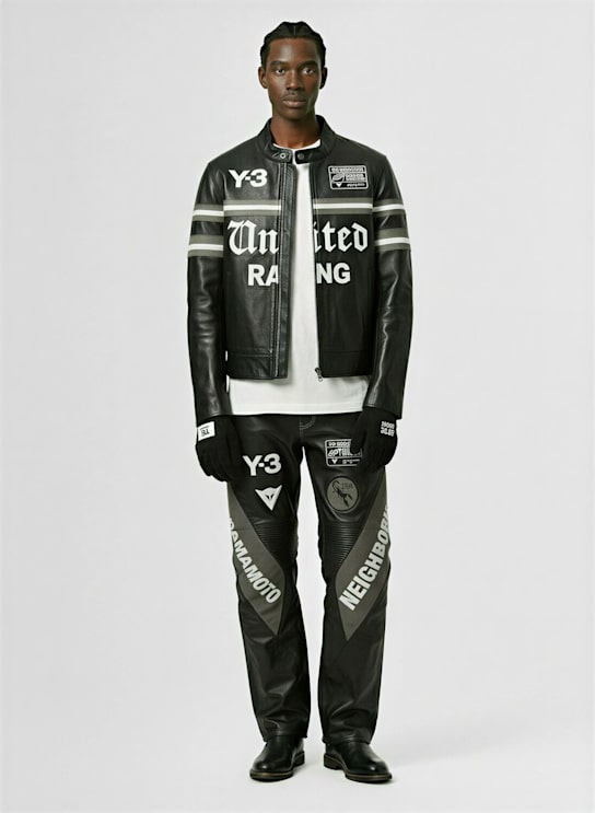 Y-3:  Leder-Motorradjacke „Dainese NBHD“ - men_1 | Luisa Via Roma