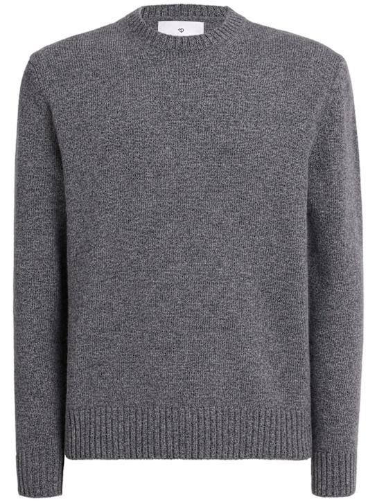Seven Gauge: Wool knit crewneck sweater - men_0 | Luisa Via Roma