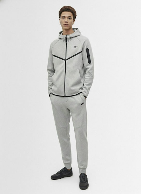 Nike: Sweatshirt aus Technostoff - Dk Grey Heather - men_1 | Luisa Via Roma