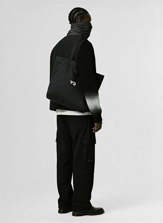 Y-3: Cotton tote bag - men_1 | Luisa Via Roma