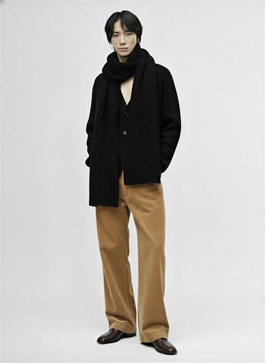 Laneus: Knitted cardigan - Nero/Black - men_1 | Luisa Via Roma