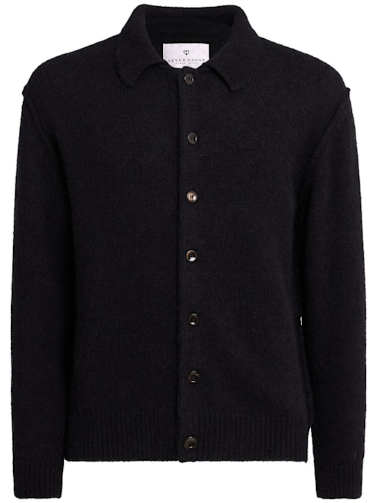 Seven Gauge: Alpaca blend overshirt - men_0 | Luisa Via Roma