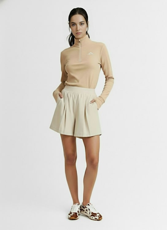 Nike: Dry-Fit-Sweatshirt für mittleres Layer - Pearl White/Sum - women_1 | Luisa Via Roma