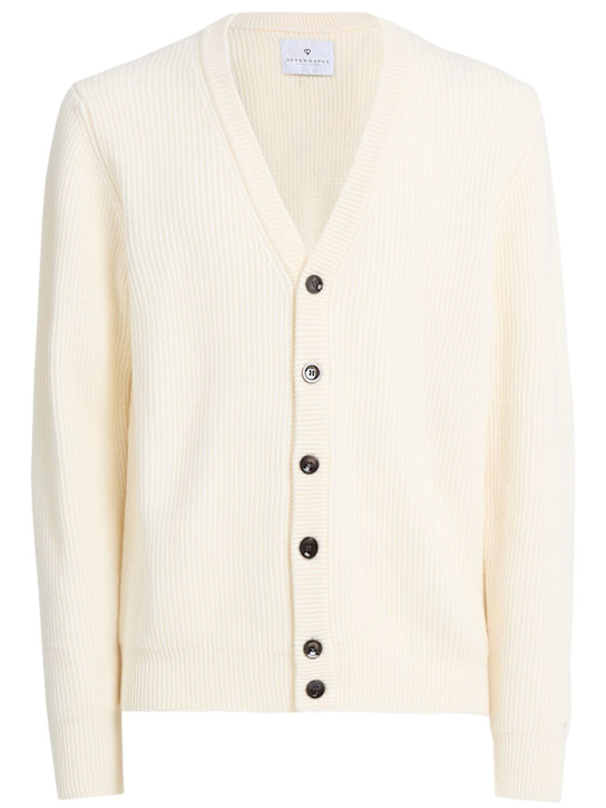 Seven Gauge: Wool knit cardigan - men_0 | Luisa Via Roma