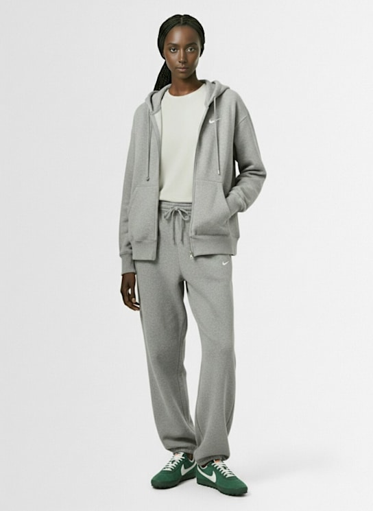 Nike: Phoenix Fleece sweatpants - Dk Grey Heather - women_1 | Luisa Via Roma