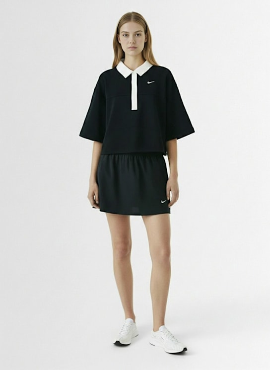 Nike: Strickpullover aus Poly - Black/Black/Whi - women_1 | Luisa Via Roma