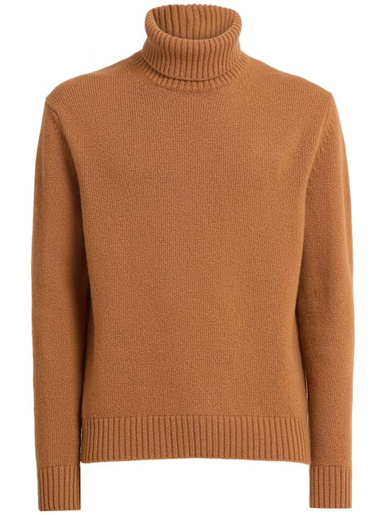Seven Gauge: Wool knit turtleneck sweater - men_0 | Luisa Via Roma