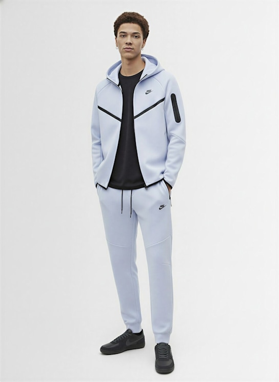 Nike: Shorts aus Technofleece - Ghost/Black - men_1 | Luisa Via Roma