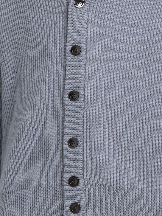 Seven Gauge: Wool knit cardigan - men_1 | Luisa Via Roma