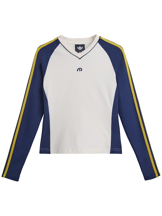 adidas Originals: Miaou base layer top - White - women_0 | Luisa Via Roma
