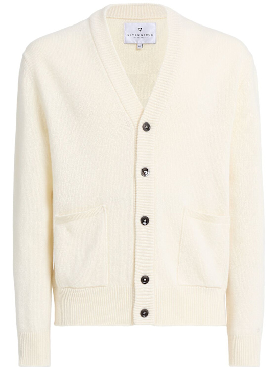 Seven Gauge: Wool knit cardigan - men_0 | Luisa Via Roma