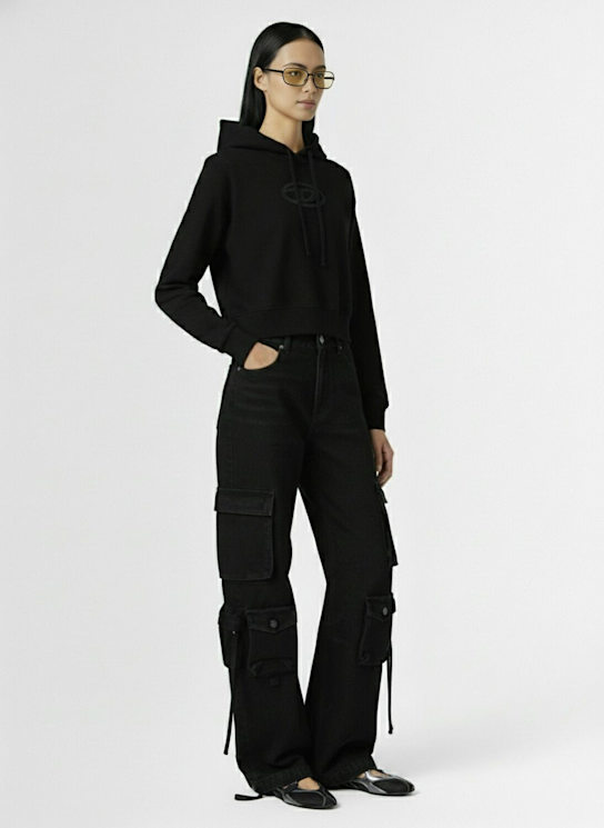 Diesel: F-Slimmy hooded sweatshirt - women_1 | Luisa Via Roma