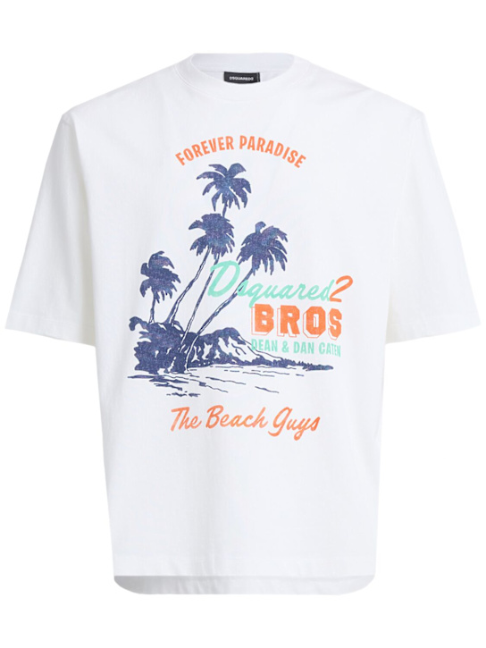 Dsquared2: Loose fit t-shirt - ホワイト - men_0 | Luisa Via Roma