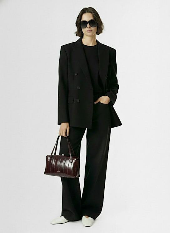 Tonywack: Tailored double breast twill jacket - women_1 | Luisa Via Roma