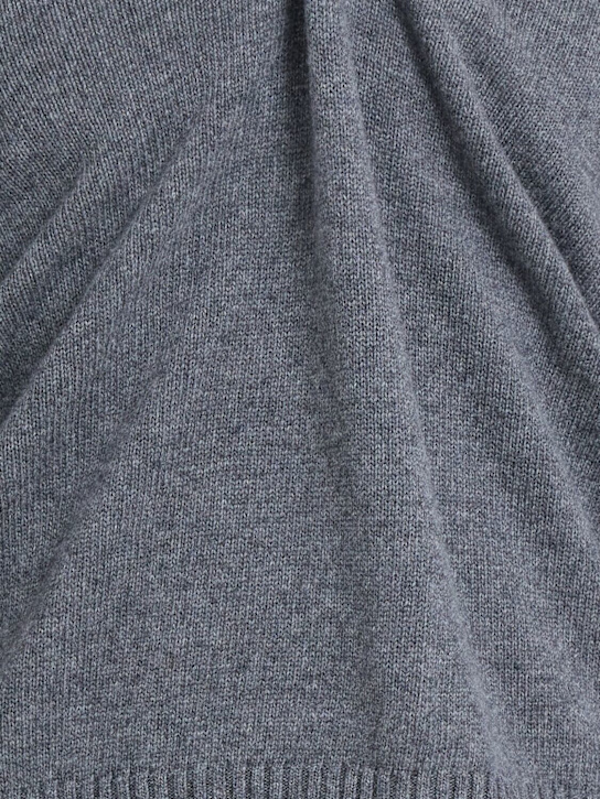 Seven Gauge: Wool knit v-neck sweater - men_1 | Luisa Via Roma