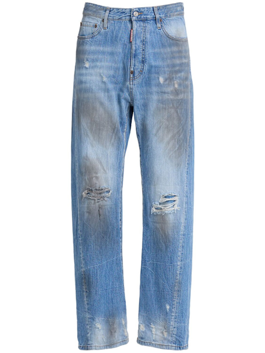 Dsquared2: 宽松扭曲设计牛仔裤 - 海军蓝 - men_0 | Luisa Via Roma