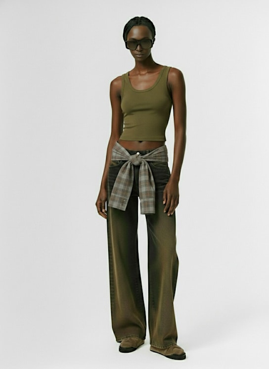 Diesel: 1996 d-sire low rise wide jeans - Black/Brown - women_1 | Luisa Via Roma