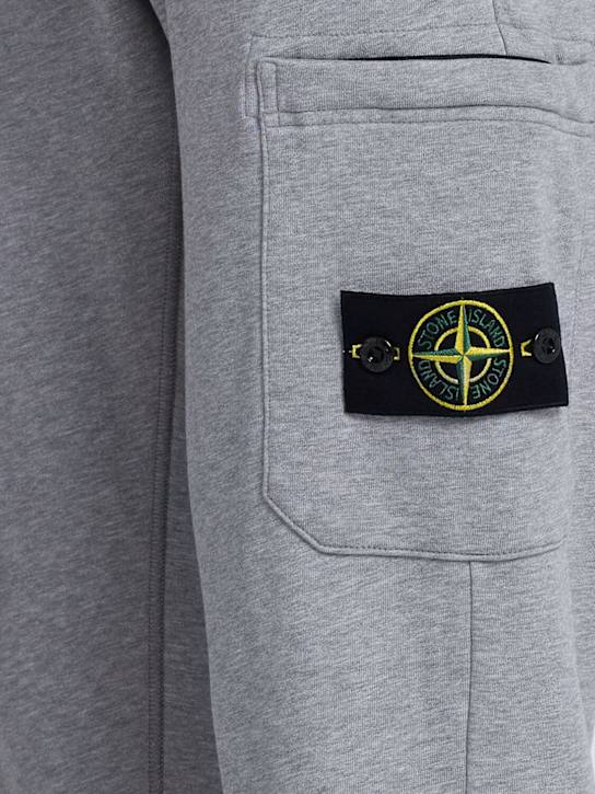 Stone Island: Cotton sweatpants - men_1 | Luisa Via Roma