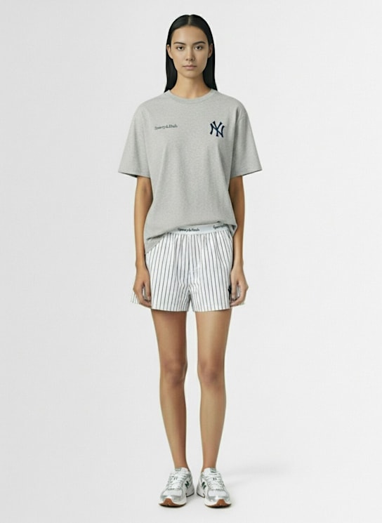 Sporty & Rich: Champions cotton t-shirt - women_1 | Luisa Via Roma