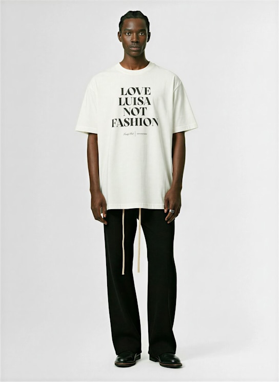 Family First: LVR Exclusive cotton t-shirt - White - men_1 | Luisa Via Roma