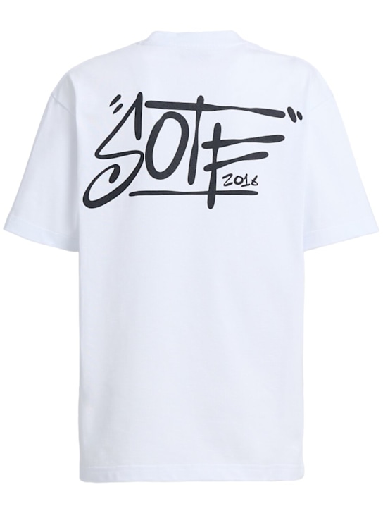 SOTF: Tag印花棉质T恤 - 白色 - women_1 | Luisa Via Roma