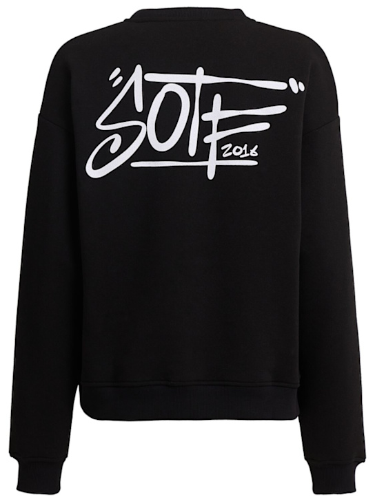 SOTF: Tag crewneck sweatshirt - ブラック - women_1 | Luisa Via Roma