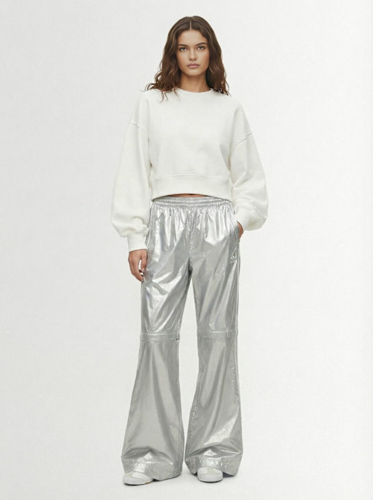 adidas Originals: Teamgeist track pants - Silver Metal - women_1 | Luisa Via Roma