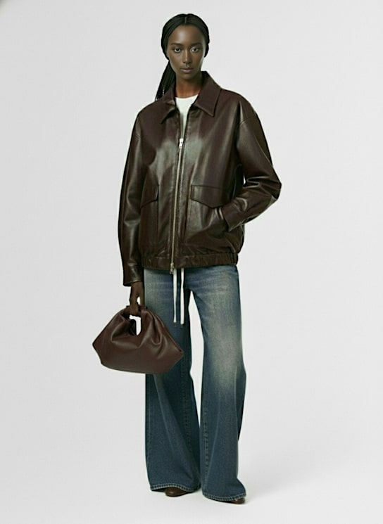 MM6 Maison Margiela: Faux leather jacket - women_1 | Luisa Via Roma