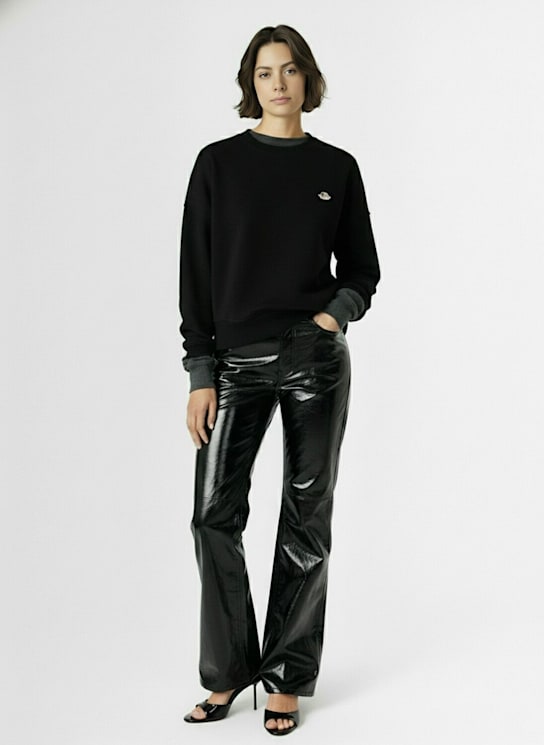 Fiorucci: Angel patch regular fit sweatshirt - ブラック - women_1 | Luisa Via Roma