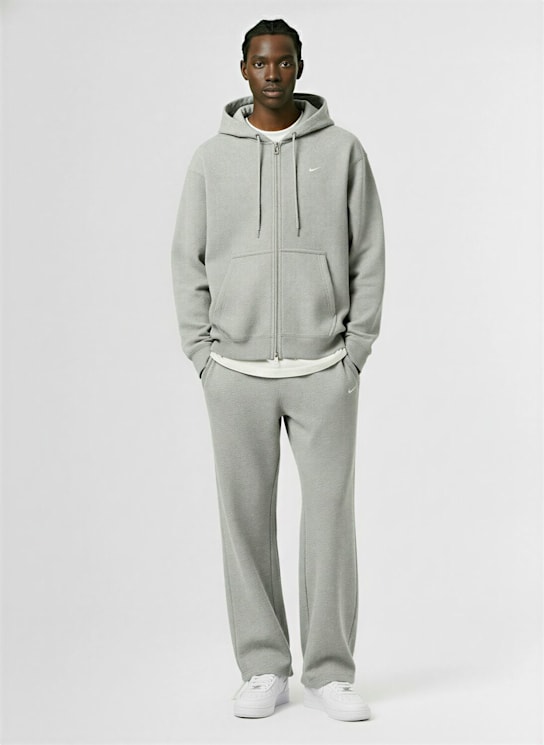 Nike: Sweatshirt aus Baumwollfleece „Life“ - Dk Grey Heather - men_1 | Luisa Via Roma