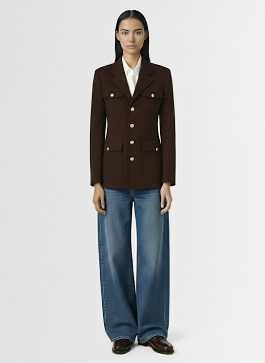 Nili Lotan: Nelson wool blazer - women_1 | Luisa Via Roma
