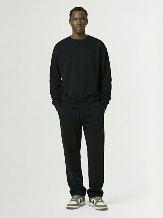 Nike: Wool Classics crewneck sweatshirt - Black - men_1 | Luisa Via Roma