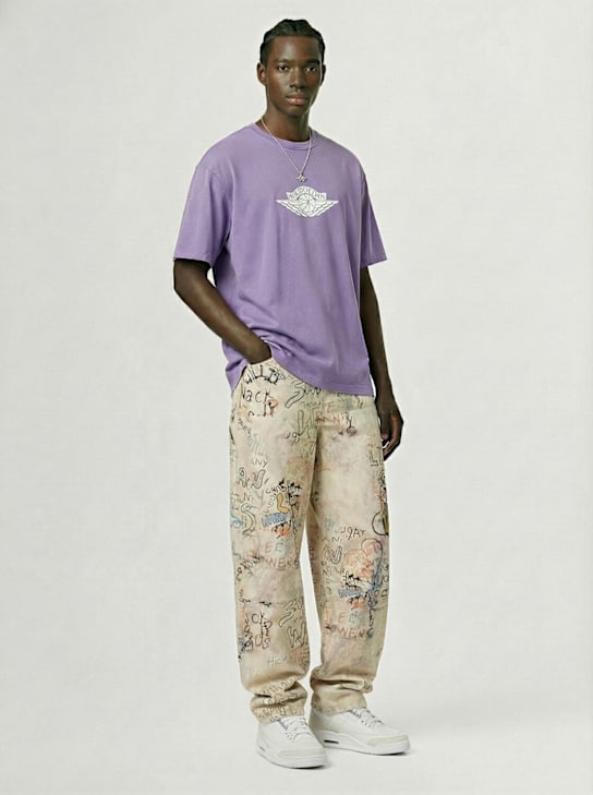 Jordan: Rare Air short sleeve t-shirt - Purple Earth/Sa - men_1 | Luisa Via Roma