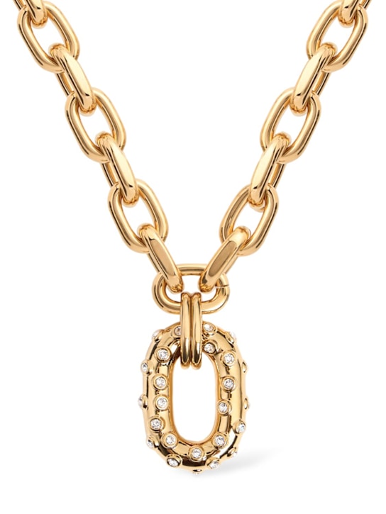 Rabanne: Chain necklace - Gold - women_0 | Luisa Via Roma