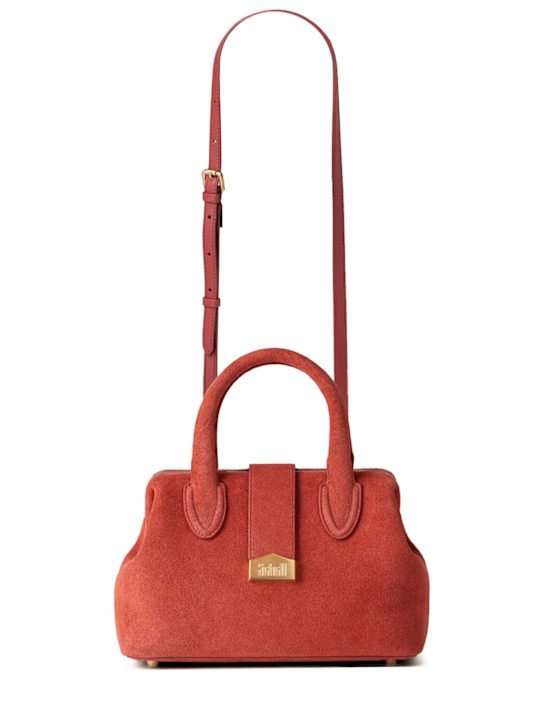 Schell: Small suede doctor bag - Rust - women_0 | Luisa Via Roma