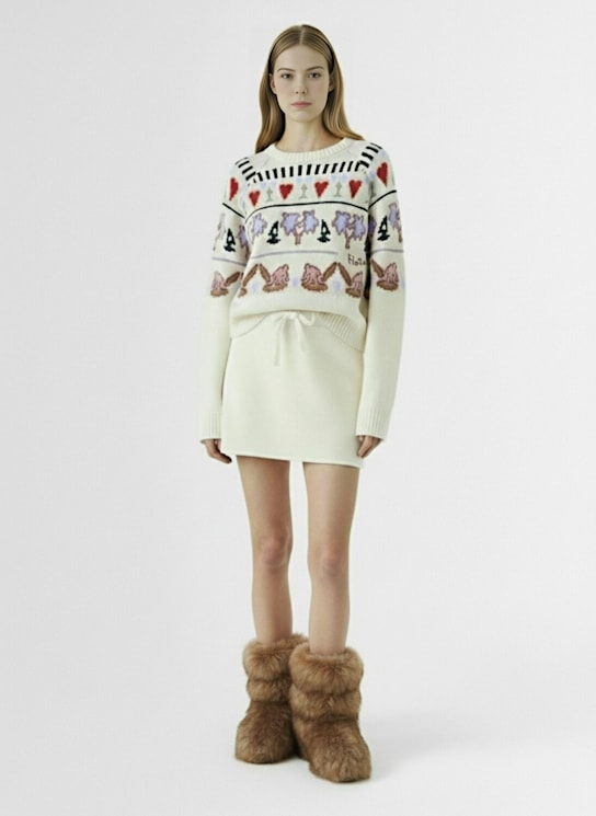 Fiorucci: Tropical Fair Isle wool blend sweater - women_1 | Luisa Via Roma